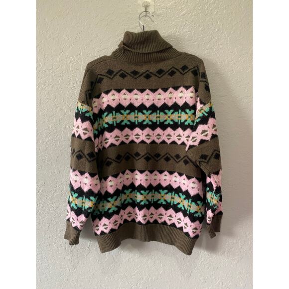 Vintage 80's Sync by Union Bay Women's Pullover Turtleneck Sweater - Picture 8 of 8